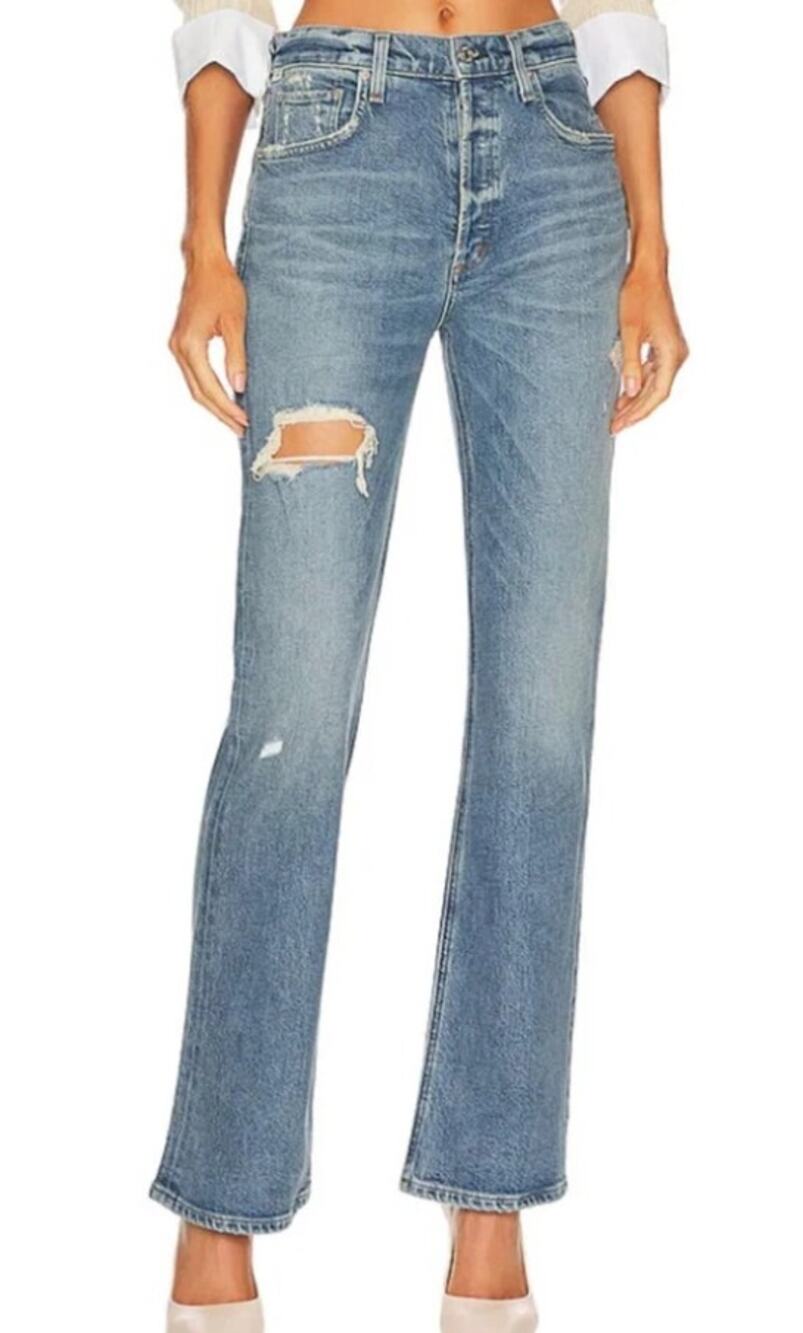 Citizens of Humanity Vintage Libby Button Fly Distressed Jeans Women's size 25